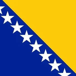 Bosnische Flagge